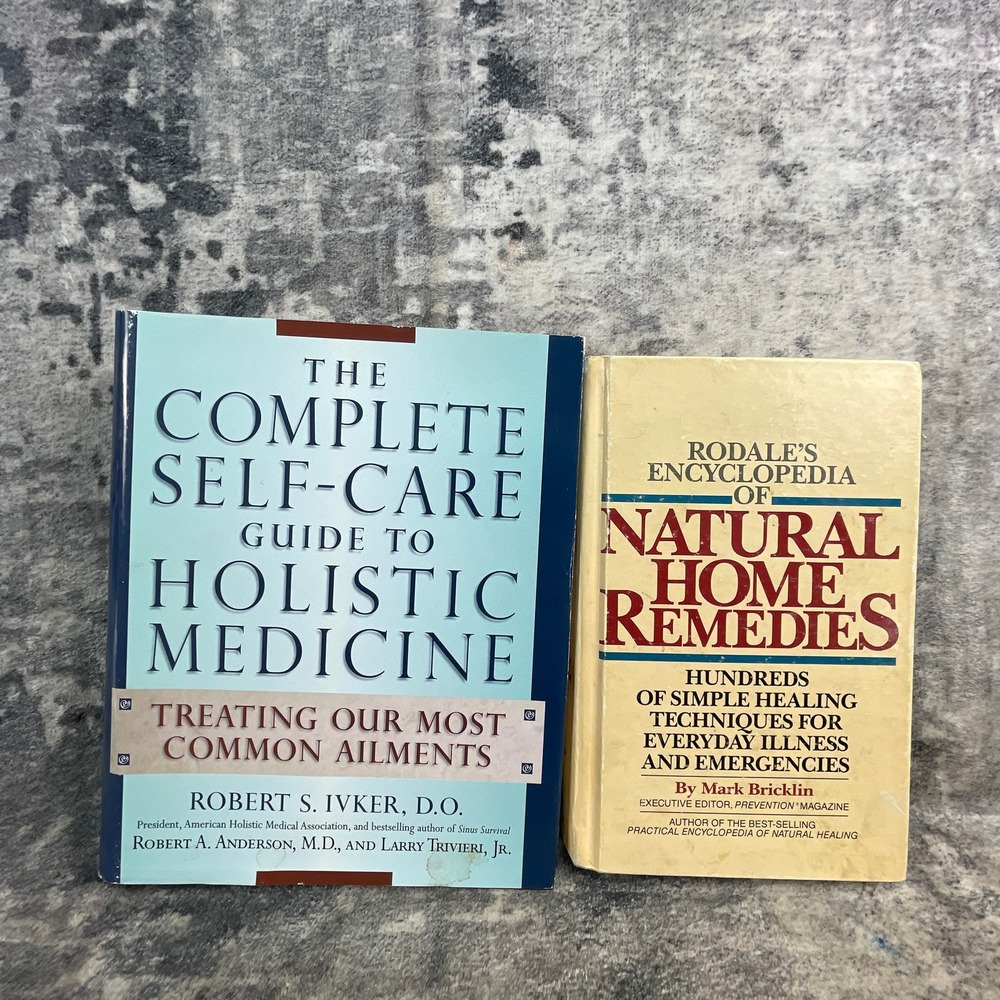 Natural Health Book Lot Holistic Medicine Self-Care & Rodale Home Remedies